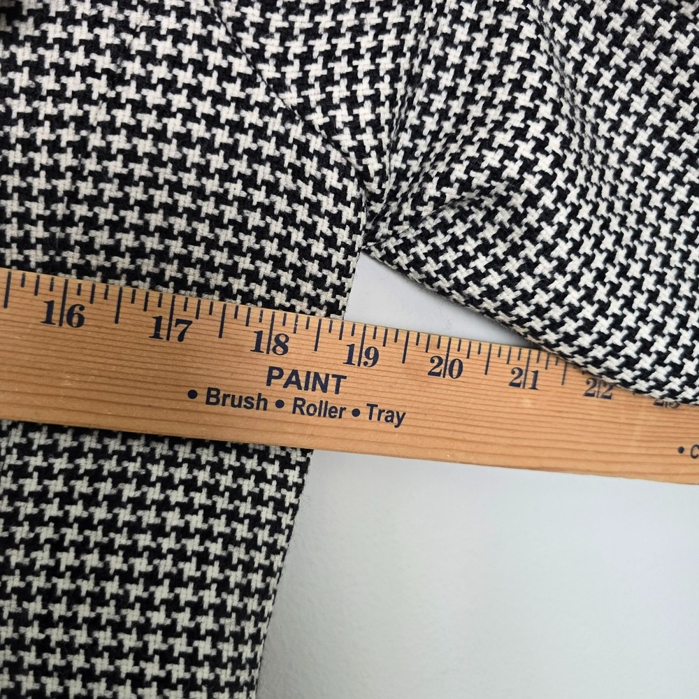 Vintage 90s Talbots Quiet Luxury Italian Wool Houndstooth Blazer Sz 8 Old Money - Picture 12 of 13